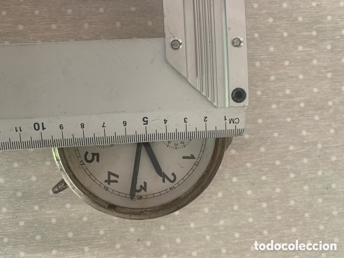 Relojes de carga manual: I.R.E RELOJ DE MESA DE CUERDA MANUAL FUNCIONANDO - Foto 11