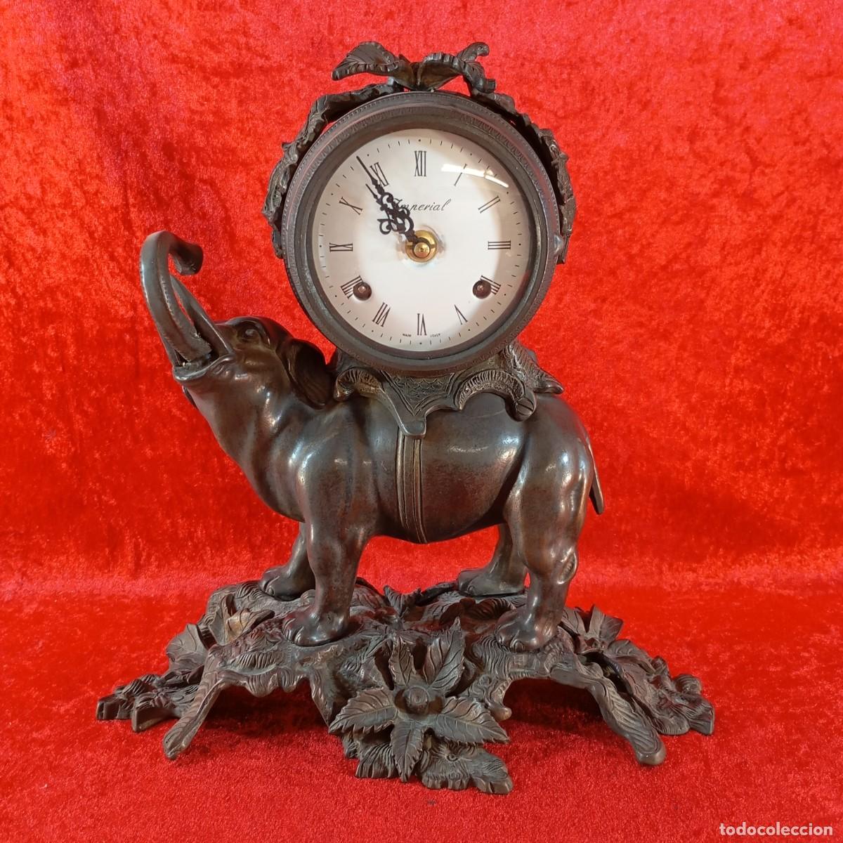 Relojes de carga manual: PRECIOSO RELOJ DE SOBREMESA EN BRONCE - IMPERIAL BREVETTATO - PRECISA REVISI&Oacute;N - 31 X 30 X 17 CM