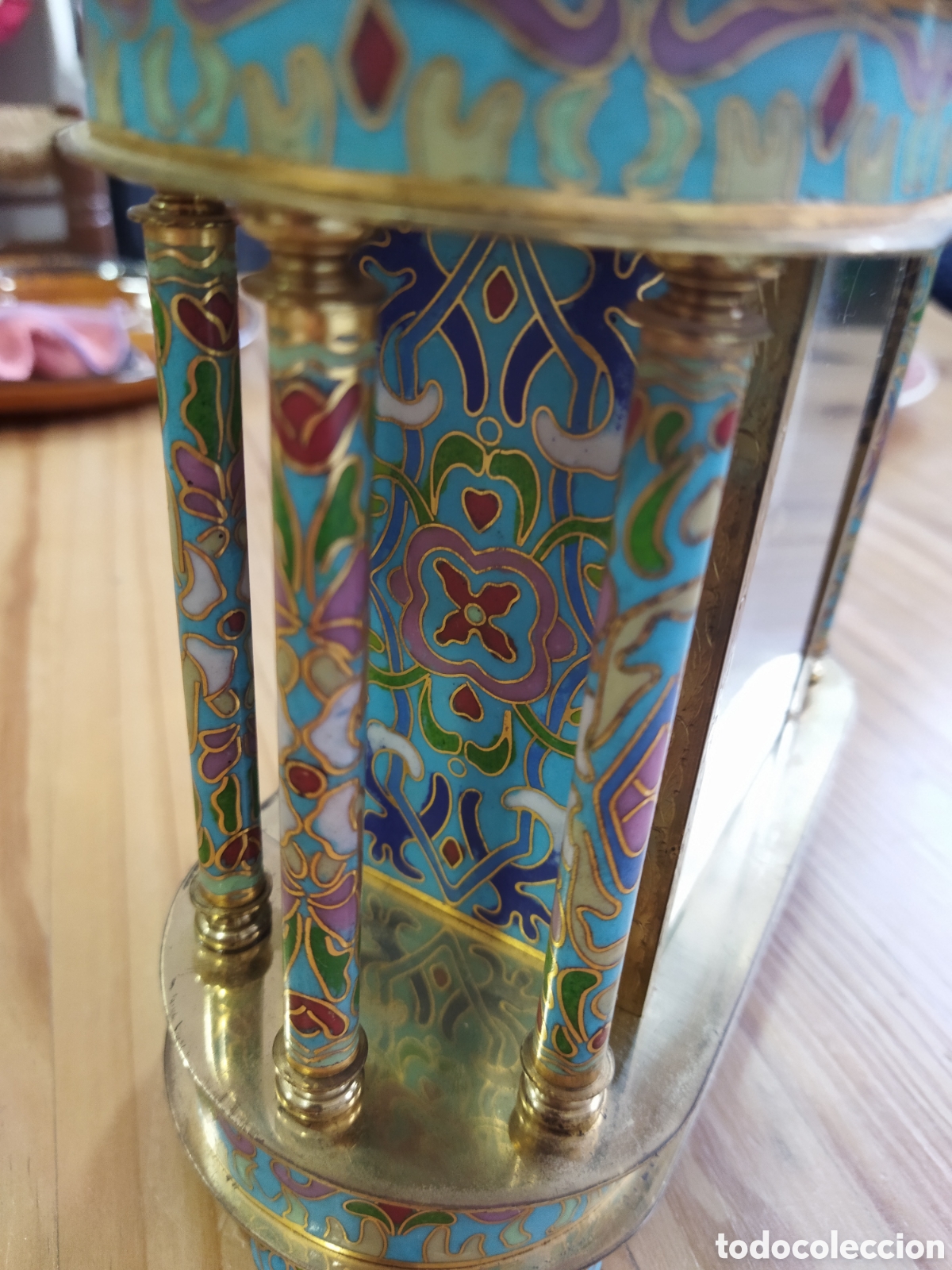 Relojes de carga manual: Reloj sobremesa cloisonne - Foto 4