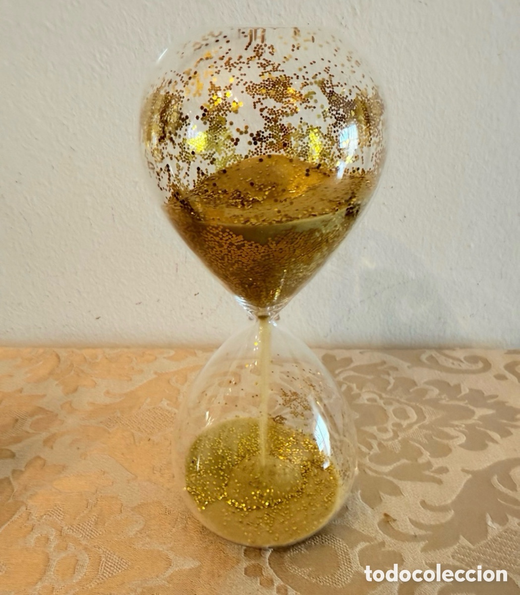 Relojes de carga manual: Reloj de arena dorado - Foto 3
