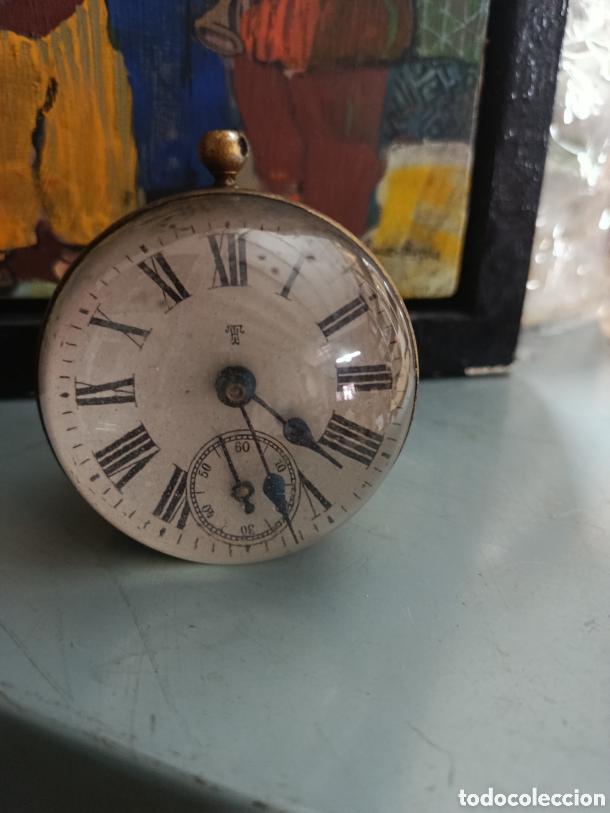 Relojes de carga manual: Antiguo reloj de sobremesa PP. S. XX a restaurar