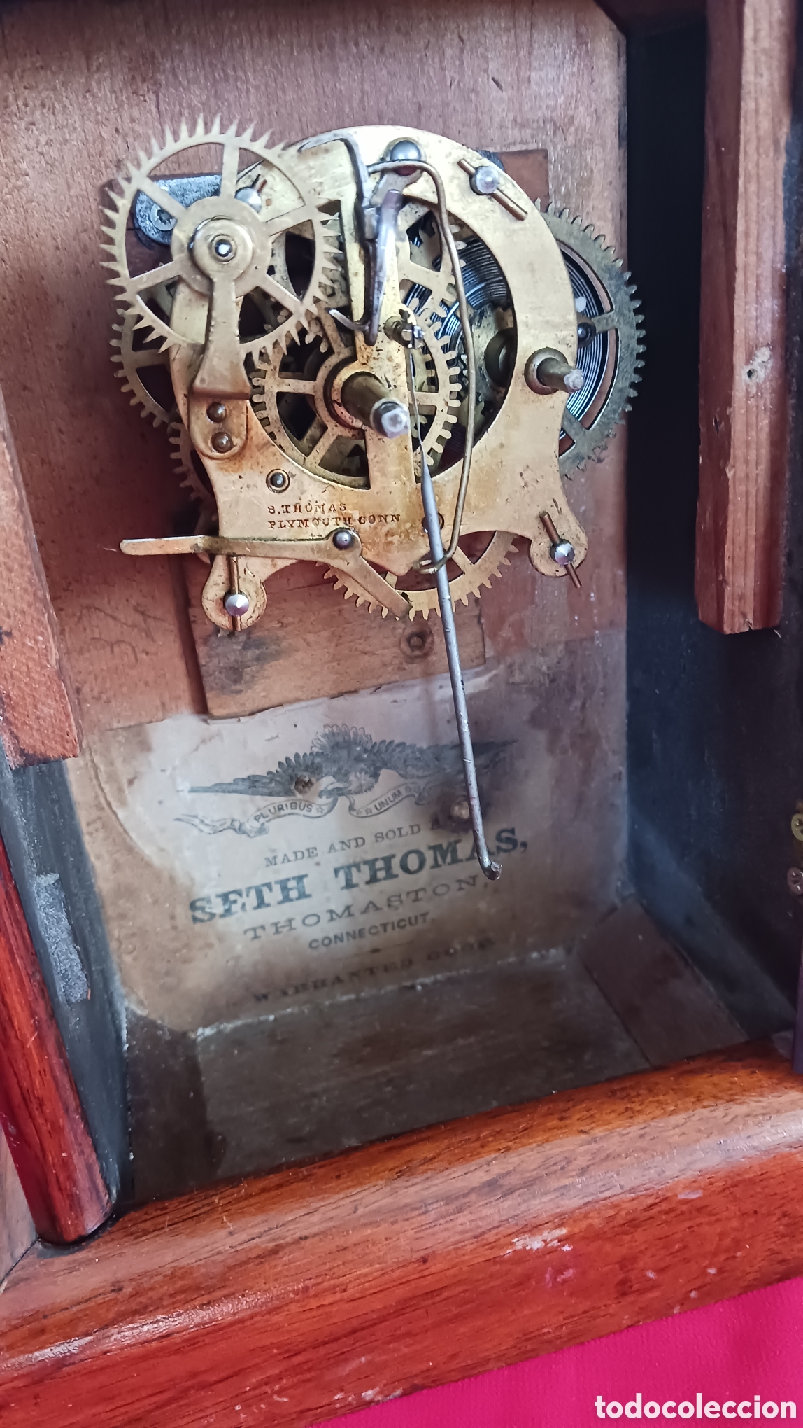 Relojes de carga manual: ANTIGUO RELOJ SETH THOMAS, PARA REPARACI&Oacute;N