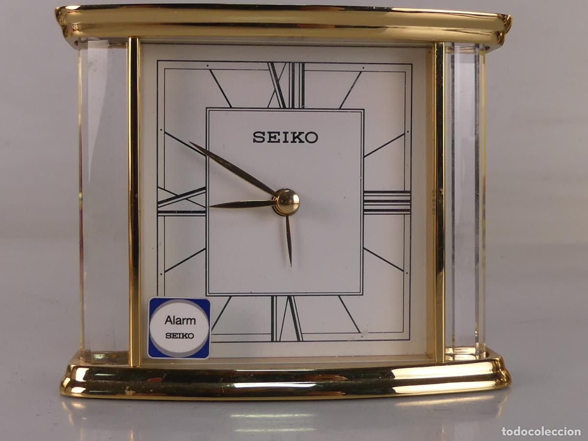 Relojes de carga manual: RELOJ DE SOBREMESA DESPERTADOR MARCA SEIKO QUARTZ