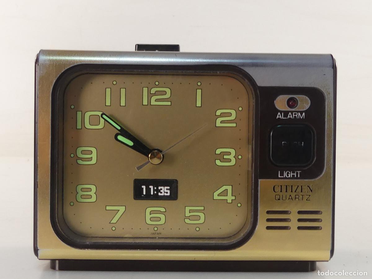Clocks Manual Charge: RELOJ DESPERTADOR SOBREMESA MARCA CITIZEN QUARTZ