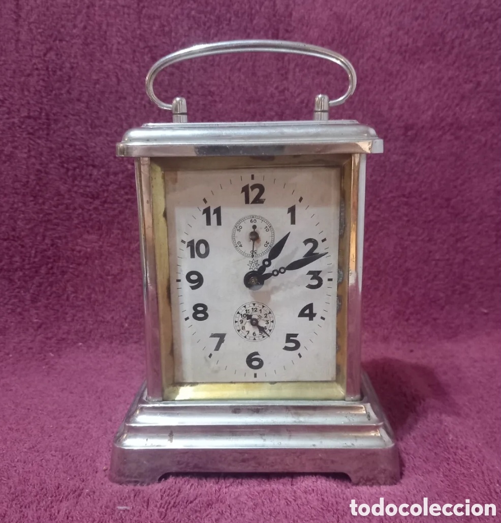 Kaminuhren: ANTIGUO RELOJ/JUNGHANS WURTTENBERG/LLAVE PARA 3 EJES(MAQUINARIA VISTA)
