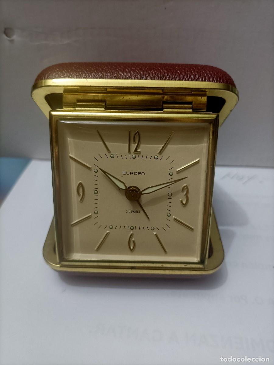 Relojes de carga manual: RELOJ. ANTIGUO RELOJ DE SOBREMESA EUROPA 2 JEWELS EN SU ESTUCHE ORIGINAL VER FOTOS
