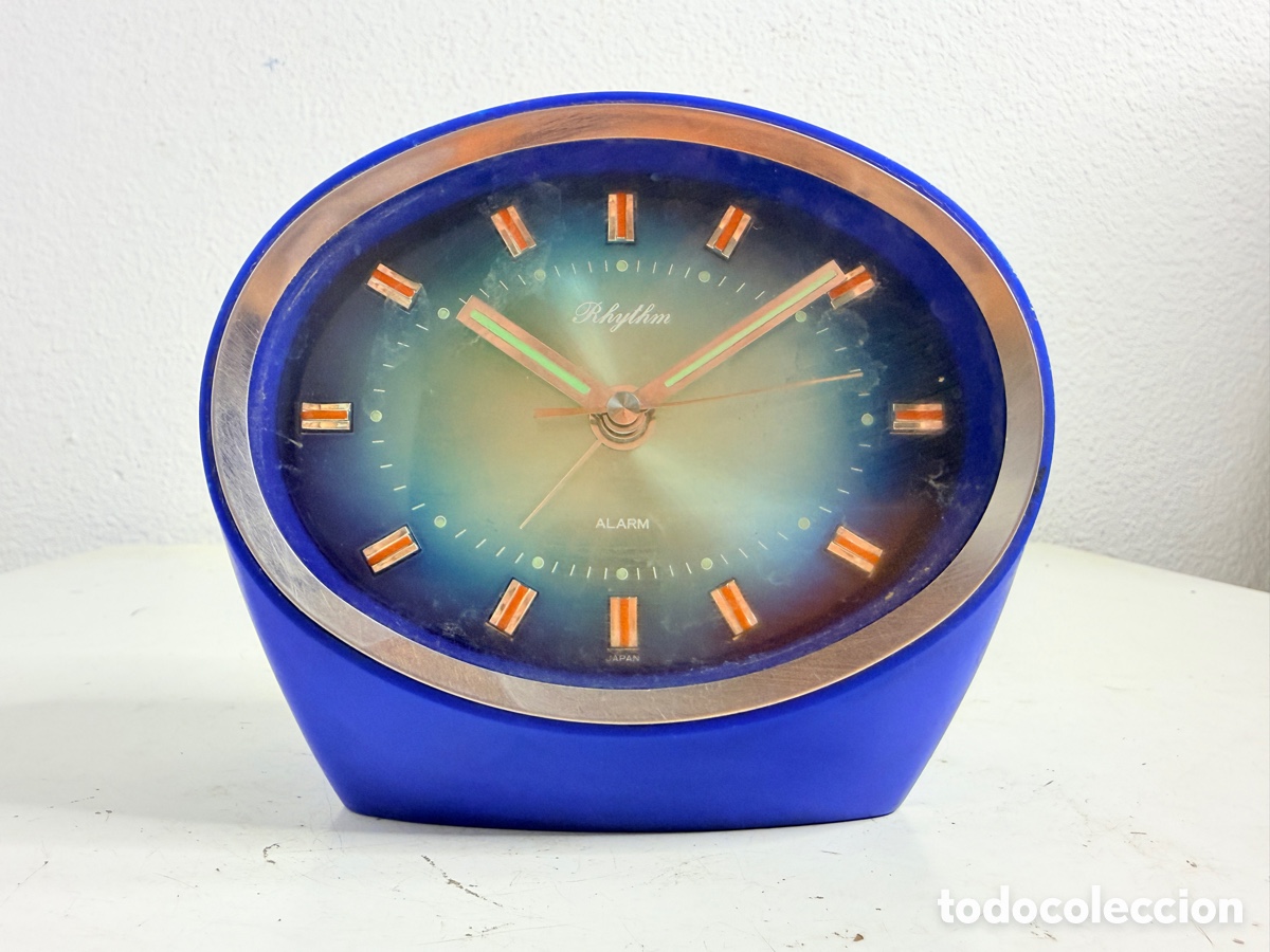 Relojes de carga manual: Rhythm Space Age Design Clock Japan 1970 No Funciona