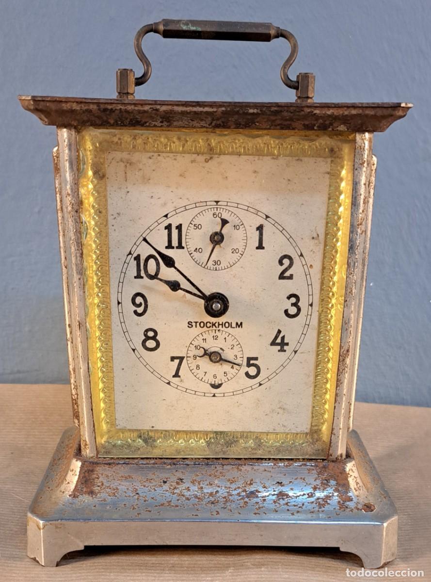Relojes de carga manual: Reloj de carruaje &ldquo;Stockholm&rdquo;, met&aacute;lico, no funciona
