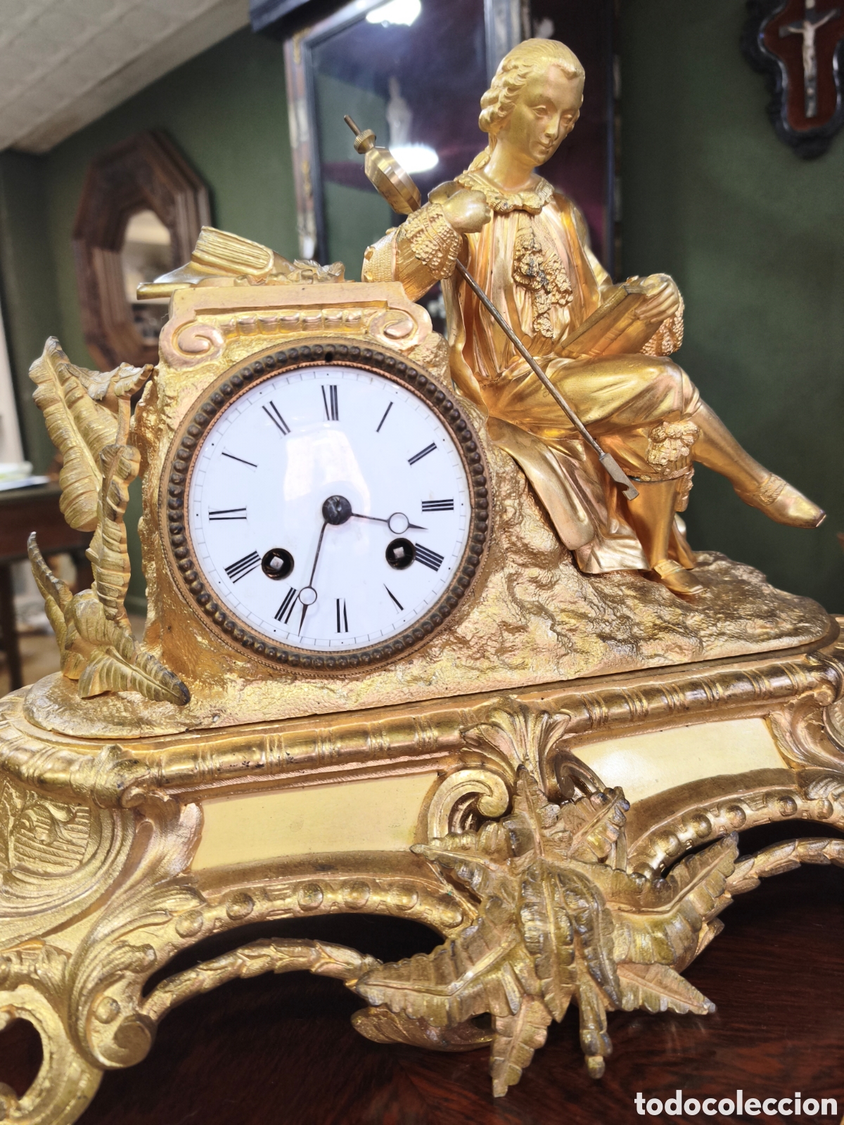 Relojes de carga manual: Reloj ormolu Napole&oacute;n III - Foto 3