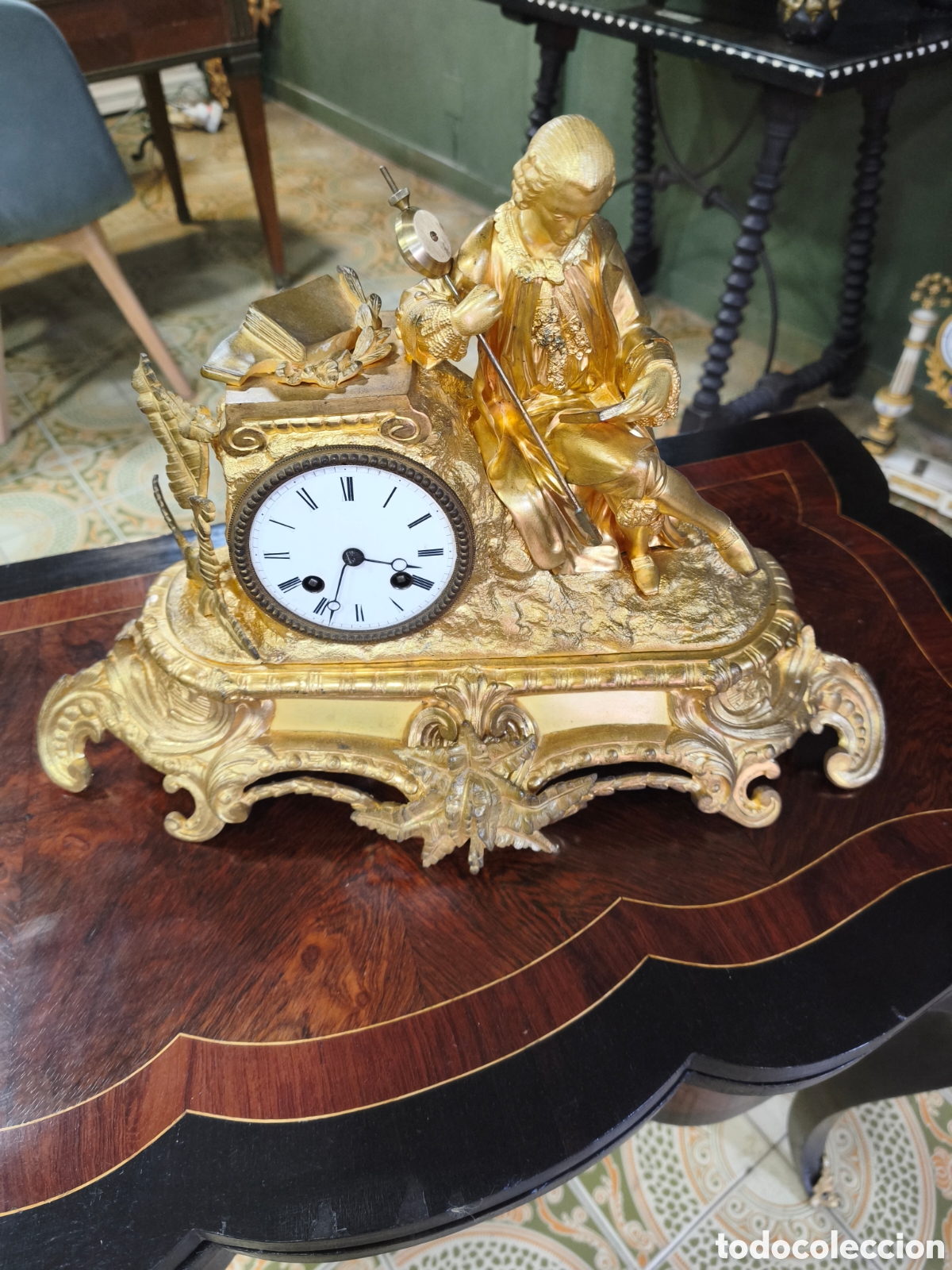 Relojes de carga manual: Reloj ormolu Napole&oacute;n III
