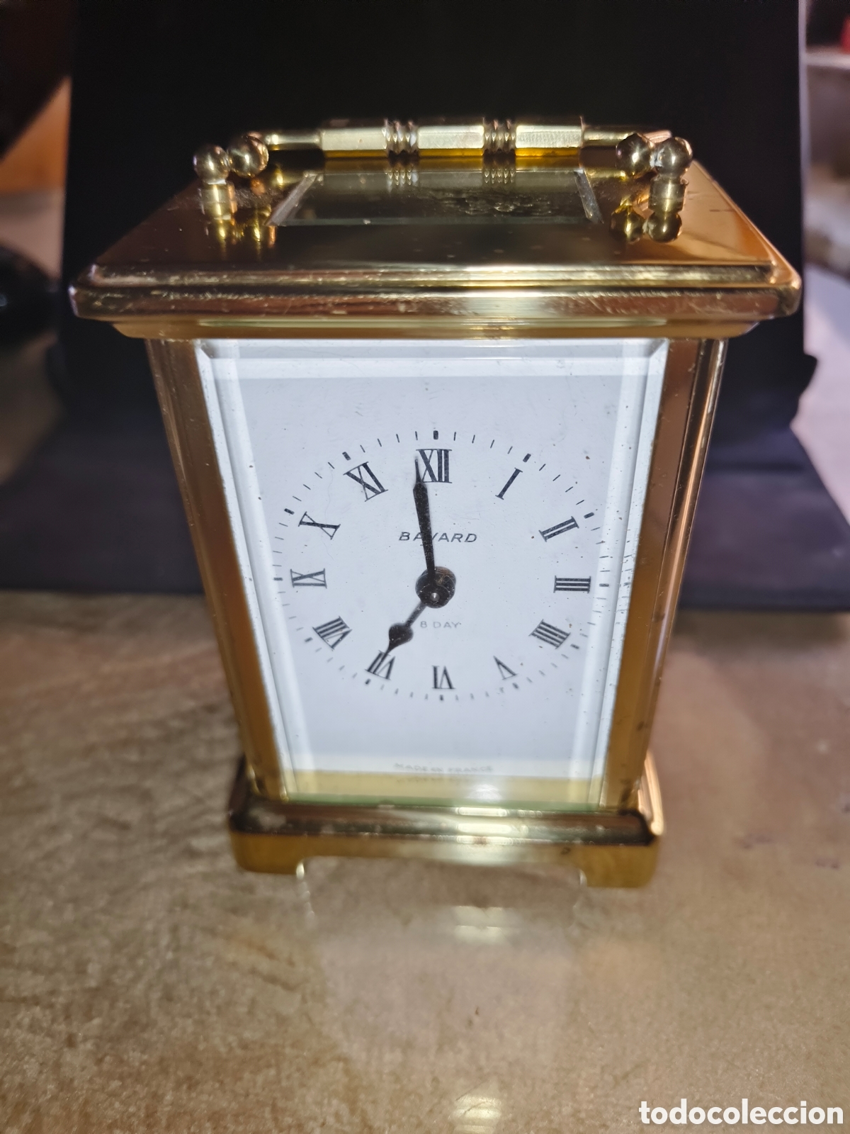 Relojes de carga manual: ANTIGUO RELOJ DE CARRUAJE. CRISTALES BISELADOS . BAYARD FRANCE 8 dias