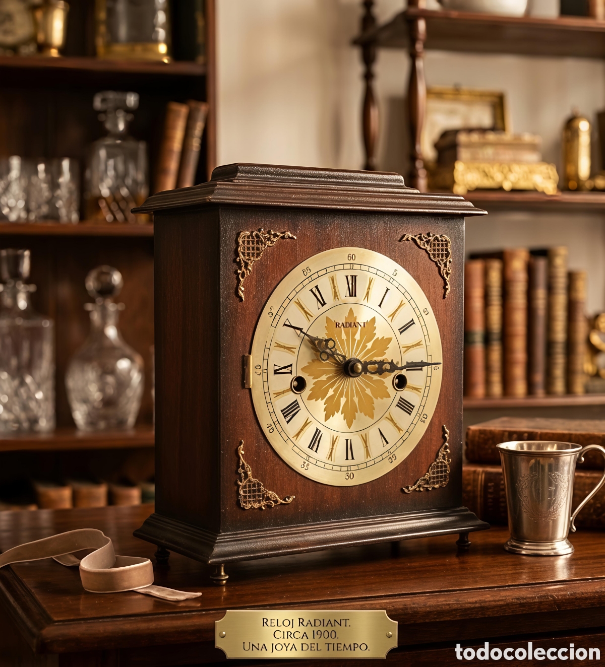 Relojes de carga manual: Magn&iacute;fico reloj de sobremesa