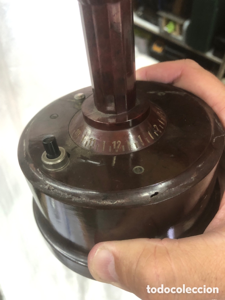 Relojes de carga manual: L&aacute;mpara reloj hora en tulipa - Foto 3