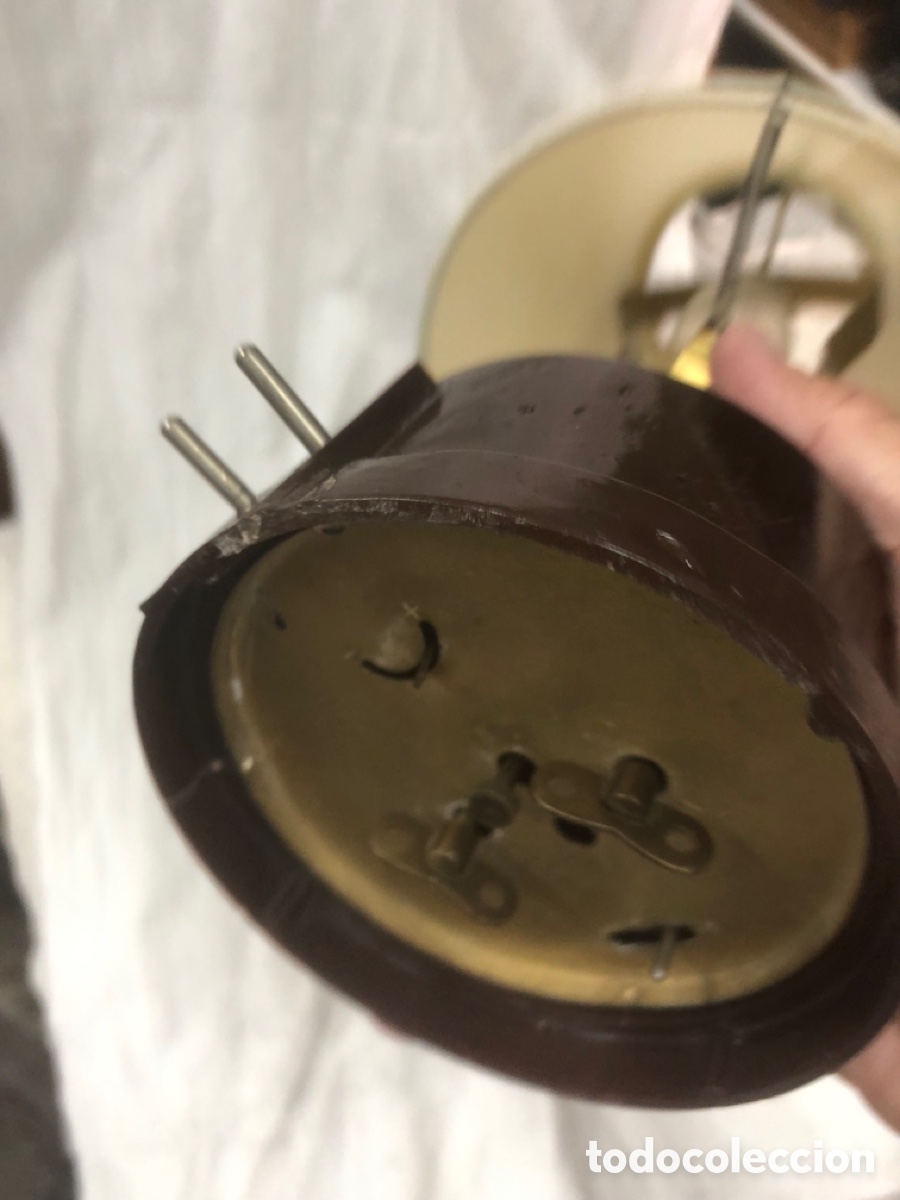 Relojes de carga manual: L&aacute;mpara reloj hora en tulipa - Foto 6