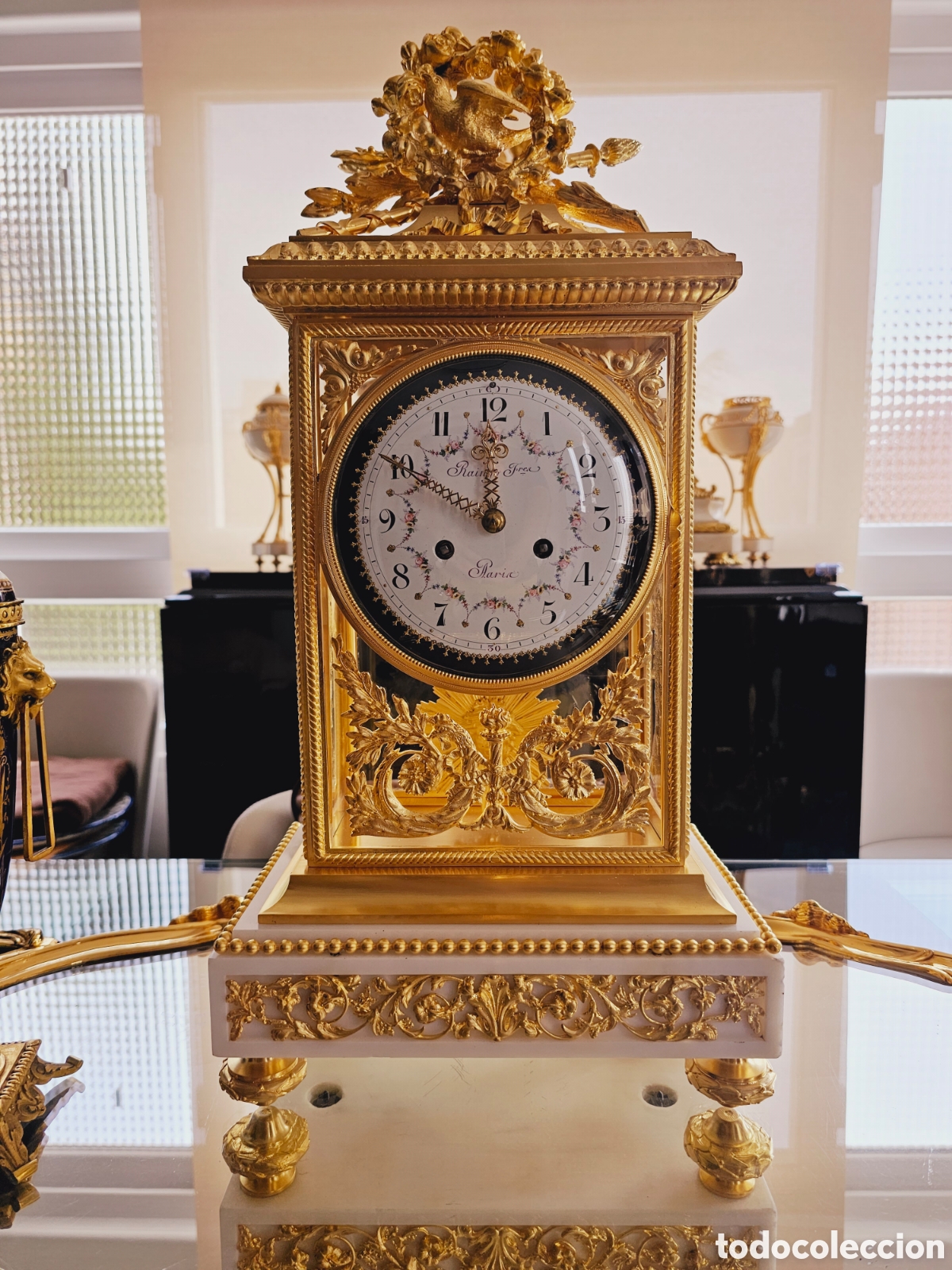 Relojes de carga manual: RELOJ SOBREMESA FRANC&Eacute;S, LUIS XVI, SIGLO XIX