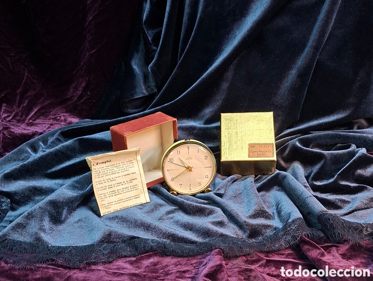 Relojes de carga manual: Reloj despertador CYMA a&ntilde;os 50