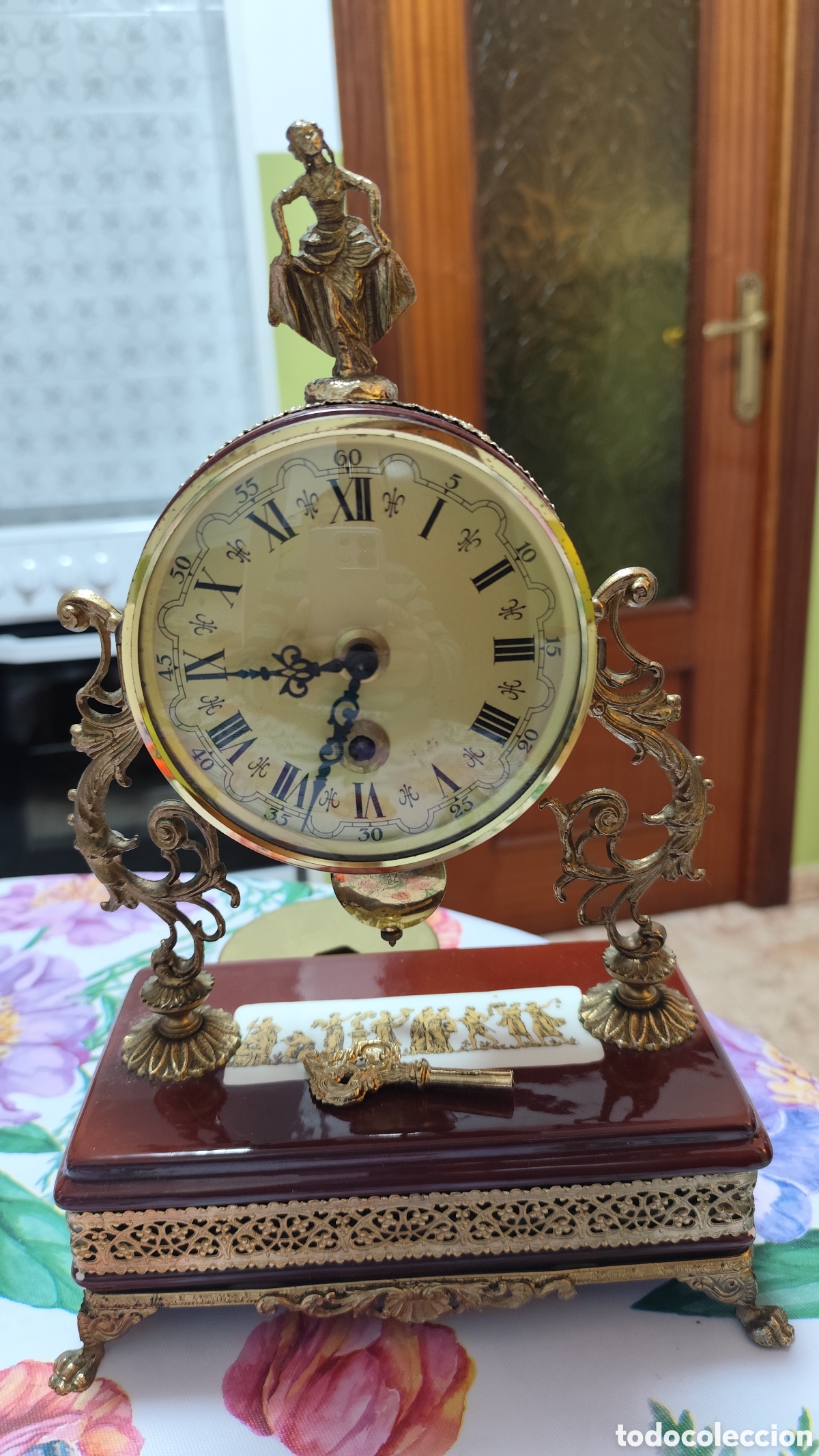 Relojes de carga manual: Reloj de sobremesa vintage - Foto 2