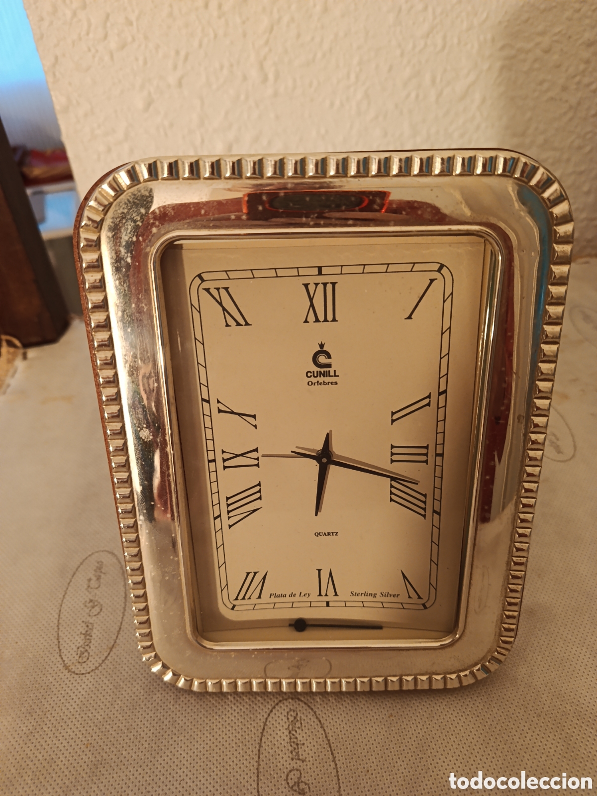 Relojes de carga manual: Reloj plata Cunill sobremesa