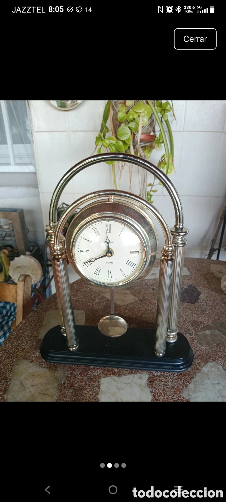 Relojes de carga manual: Reloj de sobremesa vintage - Foto 2