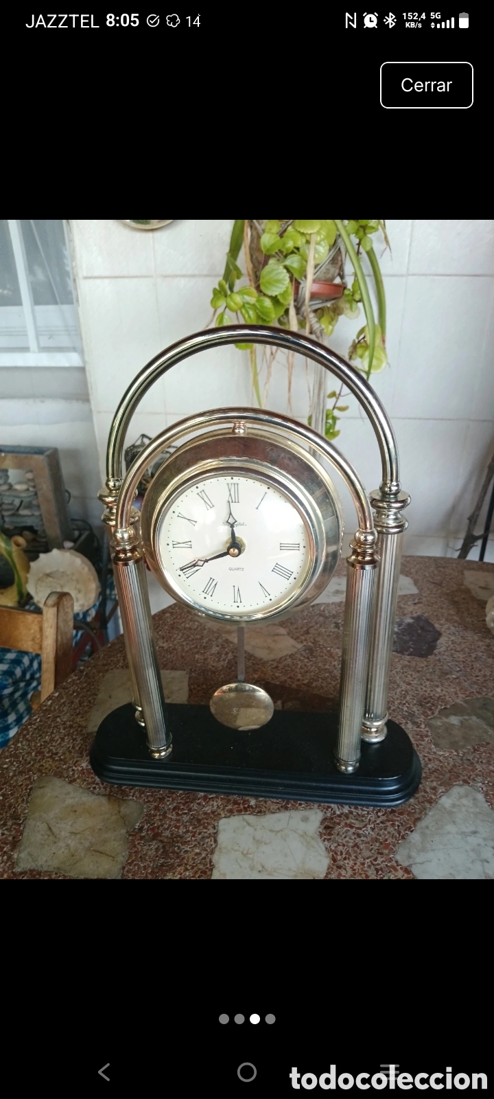 Relojes de carga manual: Reloj de sobremesa vintage - Foto 3