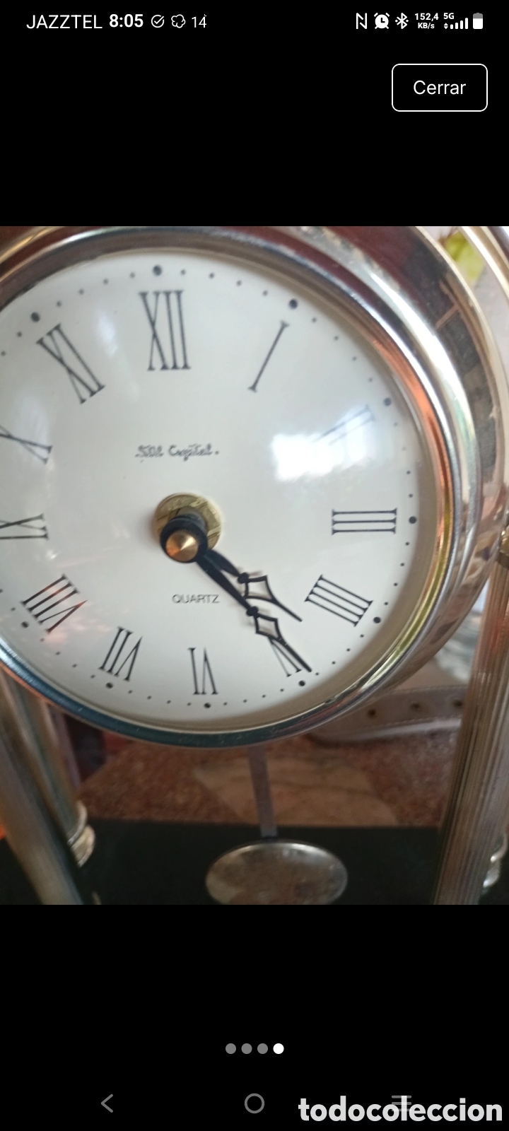 Relojes de carga manual: Reloj de sobremesa vintage - Foto 4