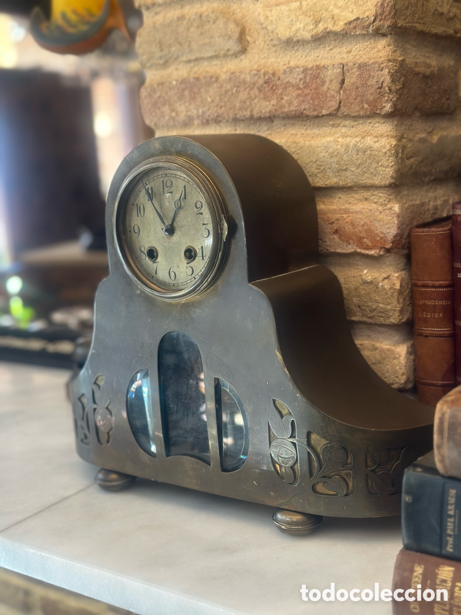 Relojes de carga manual: Reloj modernista antiguo Art Noveau Deco