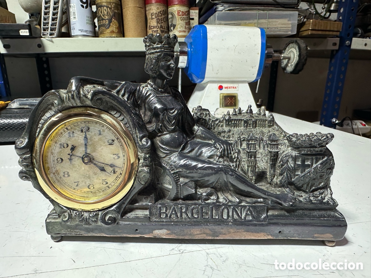 Relojes de carga manual: ANTIGUO RELOJ CONMEMORATIVO EXPOSICION UNIVERSAL BARCELONA 1929