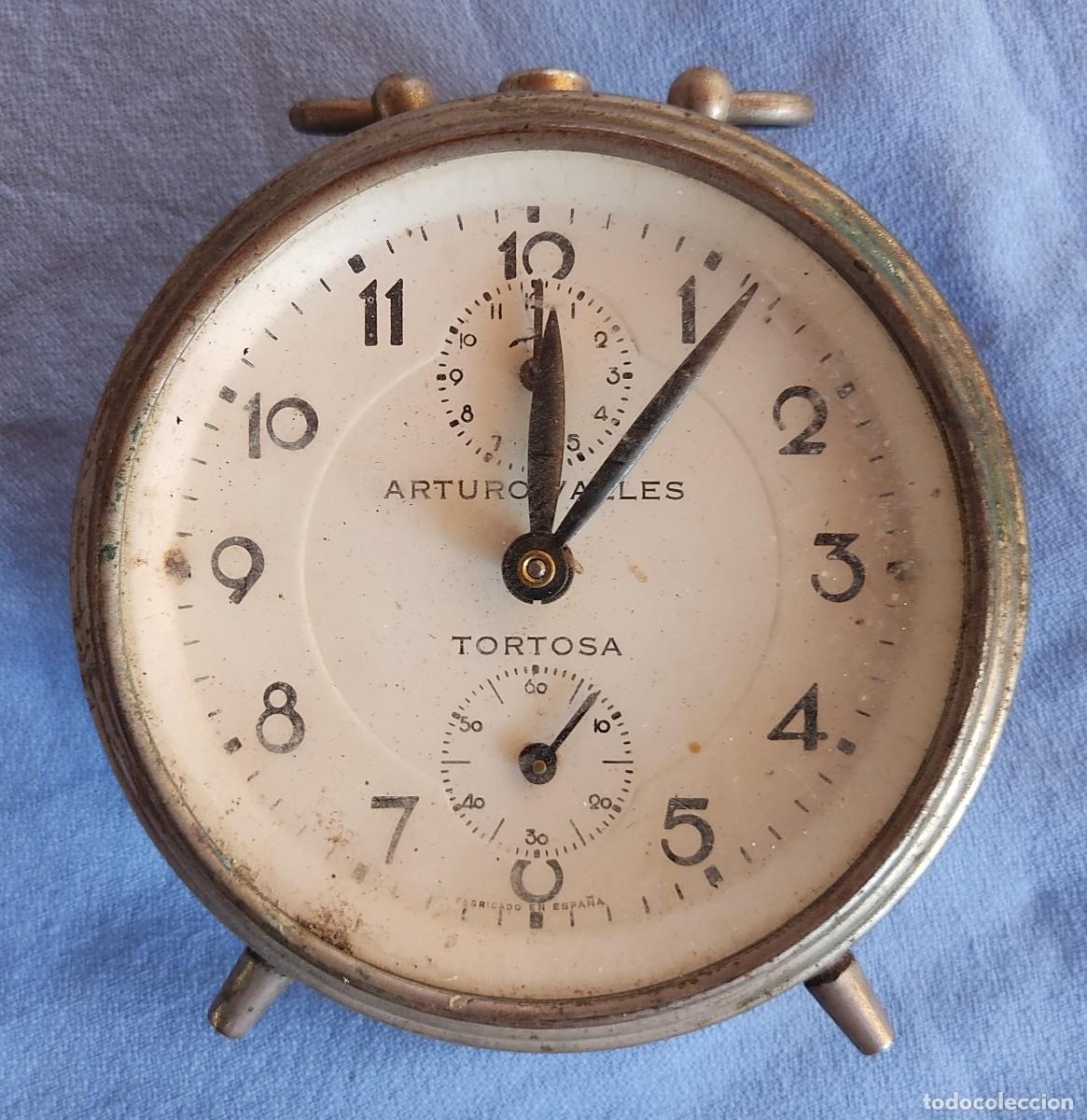 Relojes de carga manual: ANTIGUO RELOJ DESPERTADOR ARTURO VALLES TORTOSA