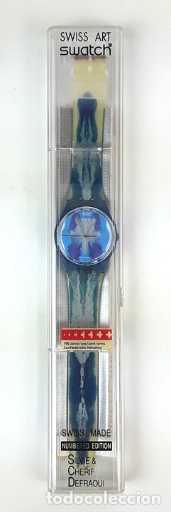 Relojes - Swatch: RELOJ SWATCH. EDICIÓN NUMERADA. SILVIE Y CHERIF DEFRAOUI. SUIZA. 1991. - Foto 3 - 127617031