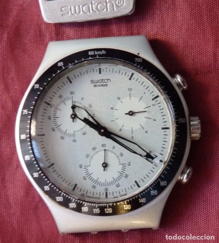 reloj chrono swatch irony ag 1998 aluminio func - Comprar Relojes