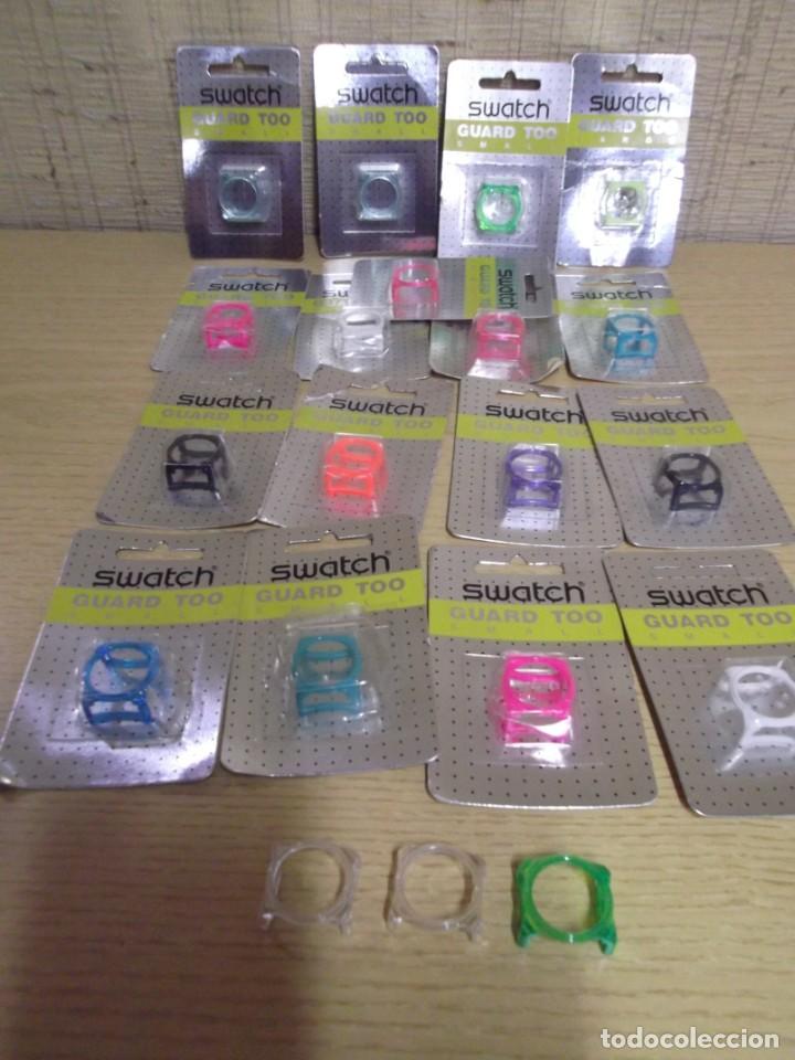 Relojes - Swatch: Lote de protectores pequeños para Swatch de plástico - Foto 2 - 253307640