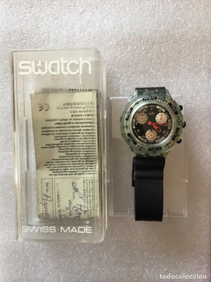RELOJ DE PULSERA SWATCH, AÑO 1997, SIN USAR, EN CAJA ORIGINAL Y DOCUMENTACIÓN. ¡FUNCIONA! (Relojes - Relojes Actuales - Swatch)