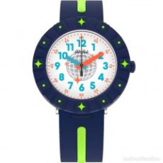 Relojes - Swatch: RELOJ SWATCH FLIK FLAK DISCO BALL FCSP090 AZUL. Lote 290333463