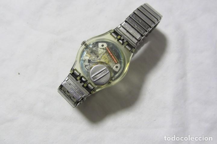 Relojes - Swatch: Reloj de pulsera Swatch 1996 correa metálica original, funcionando - Foto 6 - 302219563