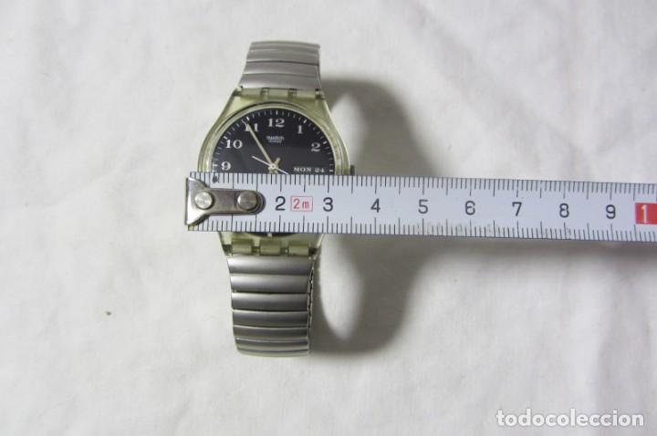 Relojes - Swatch: Reloj de pulsera Swatch 1996 correa metálica original, funcionando - Foto 7 - 302219563