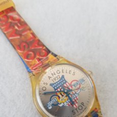 Relojes - Swatch: SWATCH CONMEMORATIVO LOS ANGELES 1932 JUEGOS OLIMPICOS 34MM NUEVO. Lote 304462613