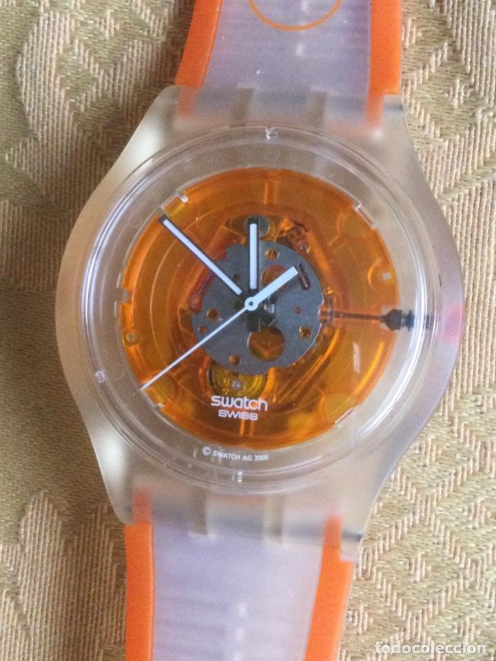Relojes - Swatch: RELOJ SWATCH ORANGE 2005 EN SU CAJA - Foto 3