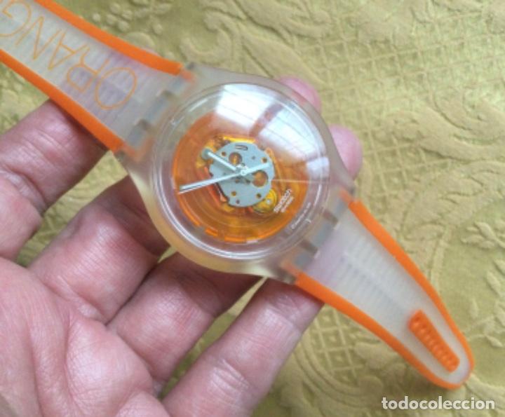 Relojes - Swatch: RELOJ SWATCH ORANGE 2005 EN SU CAJA - Foto 4