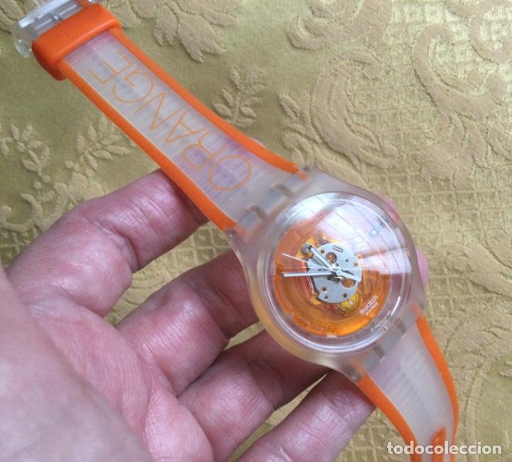 Relojes - Swatch: RELOJ SWATCH ORANGE 2005 EN SU CAJA - Foto 5