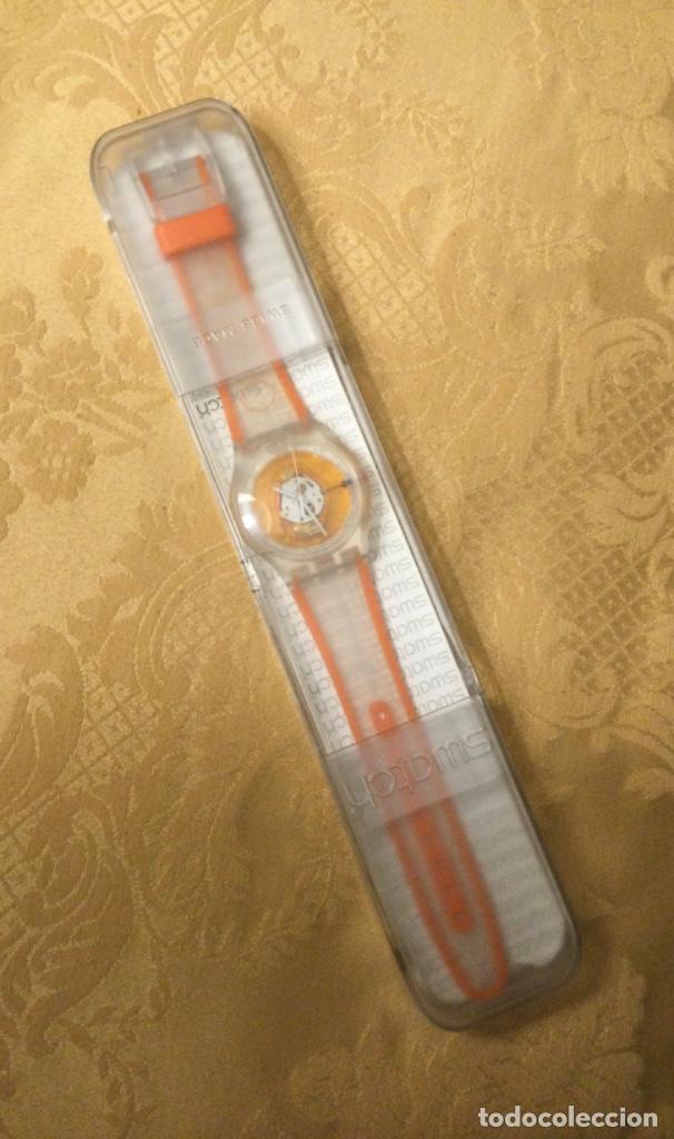 Relojes - Swatch: RELOJ SWATCH ORANGE 2005 EN SU CAJA - Foto 11