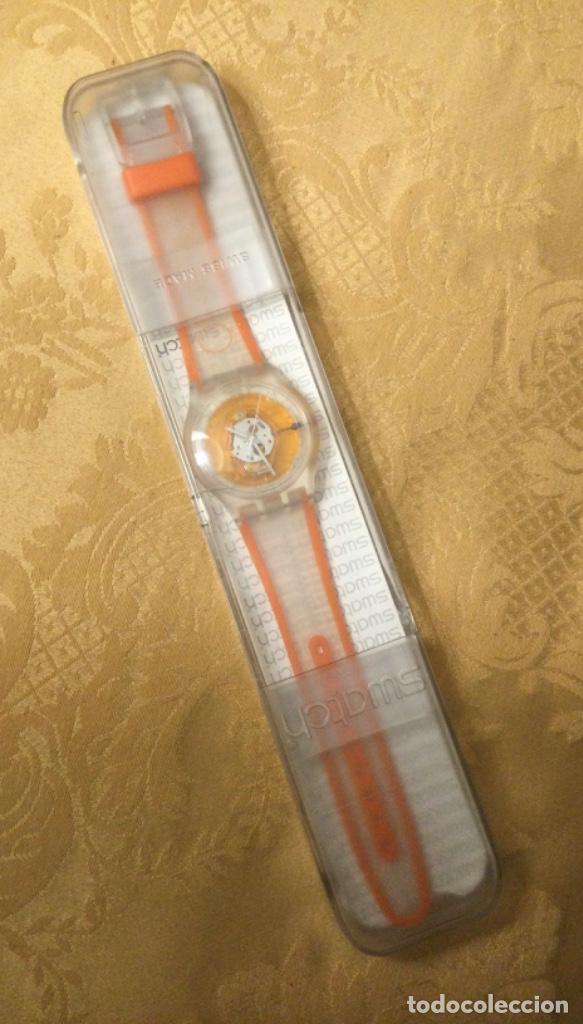 Relojes - Swatch: RELOJ SWATCH ORANGE 2005 EN SU CAJA - Foto 13