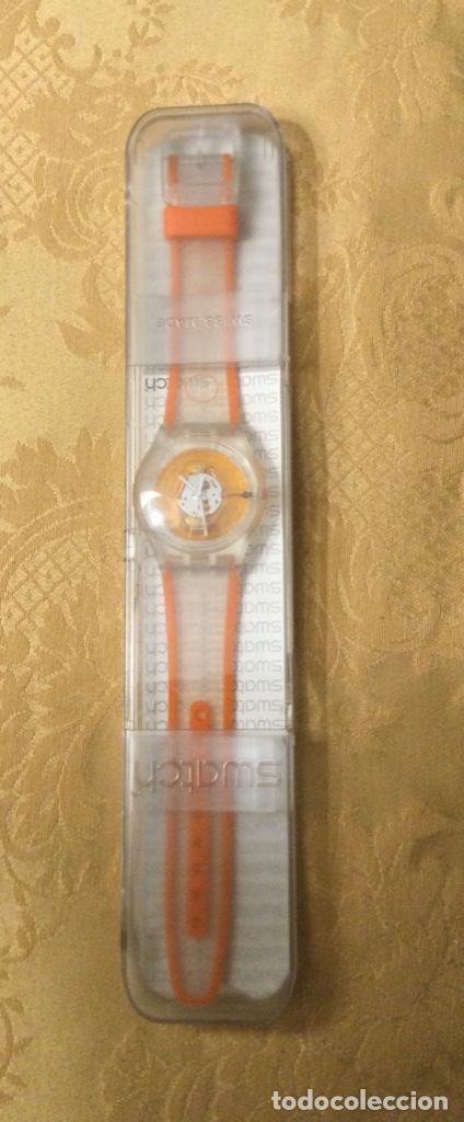 Relojes - Swatch: RELOJ SWATCH ORANGE 2005 EN SU CAJA - Foto 16