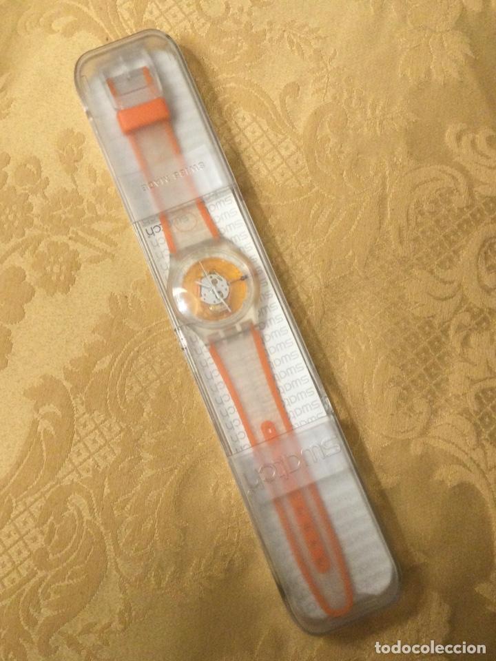 Relojes - Swatch: RELOJ SWATCH ORANGE 2005 EN SU CAJA - Foto 17