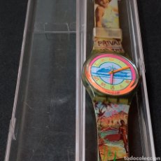 Relojes - Swatch: RELOJ DE PULSERA SWATCH FABRICADO EN SUIZA REFERENCIA GN 127 POSTCARD - FUNCIONA. Lote 330146778