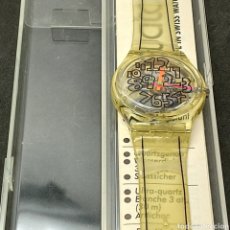 Relojes - Swatch: RELOJ DE PULSERA SWATCH FABRICADO EN SUIZA REFERENCIA GZ 124 SCRIBBLE - FUNCIONA. Lote 333466938