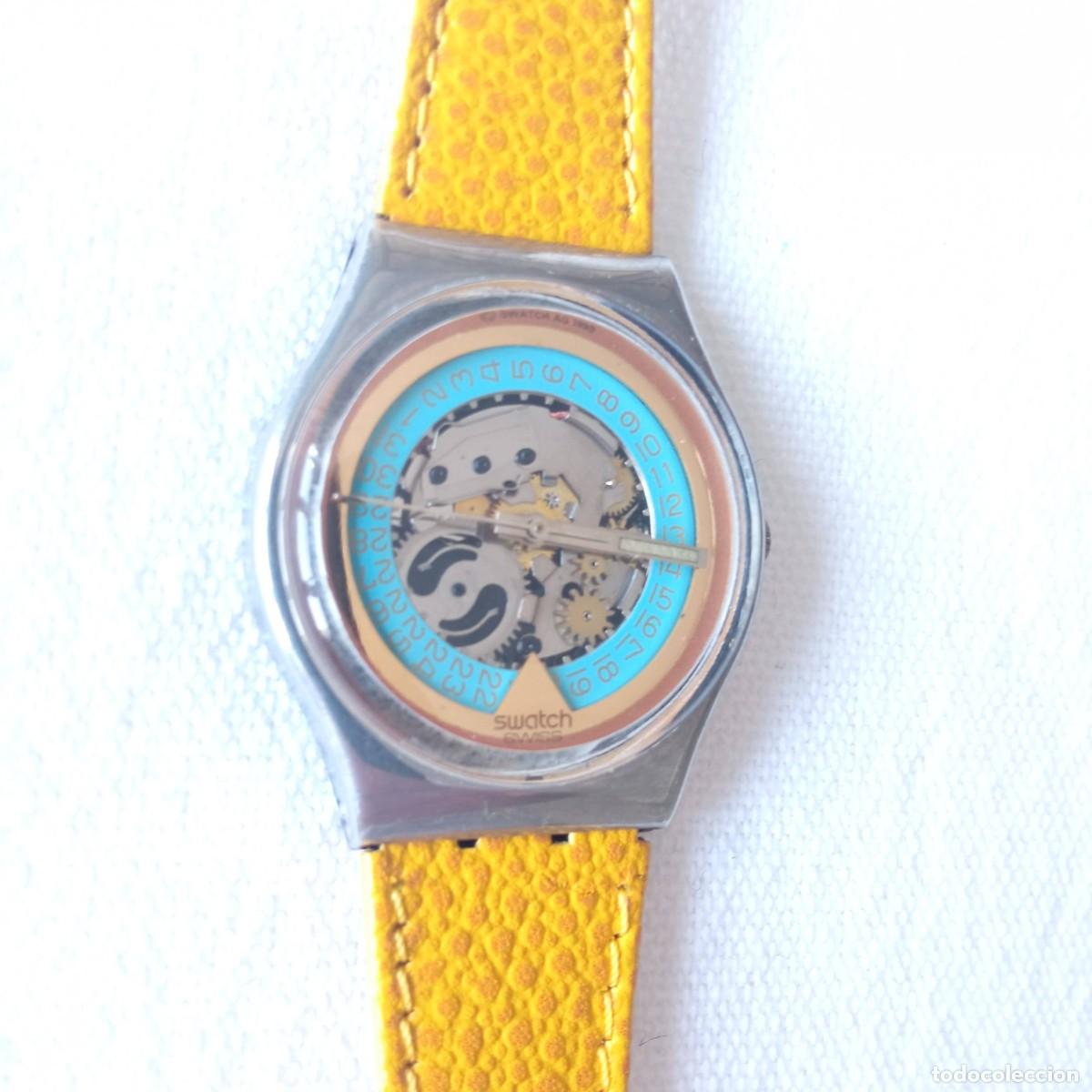 Relojes - Swatch: Reloj Swatch Skeleton 1989 raro - Foto 3