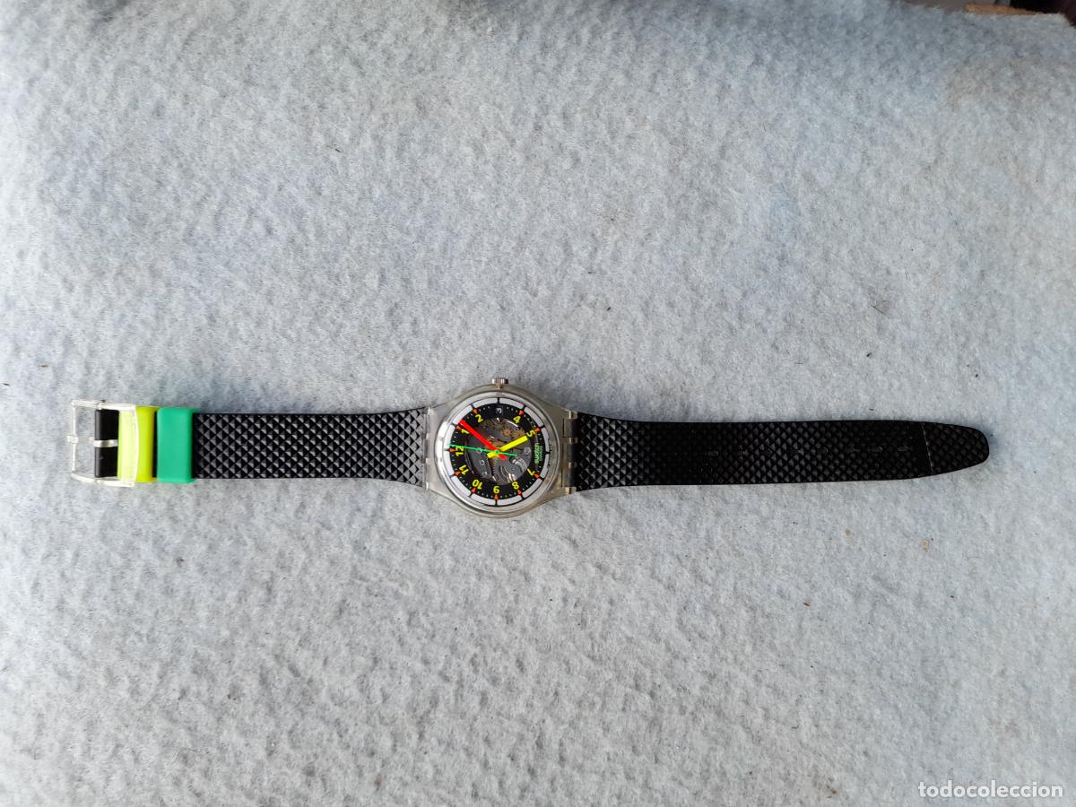 Relojes - Swatch: Reloj Marca Swatch Tipo Esqueleto de Cuarzo. - Foto 2