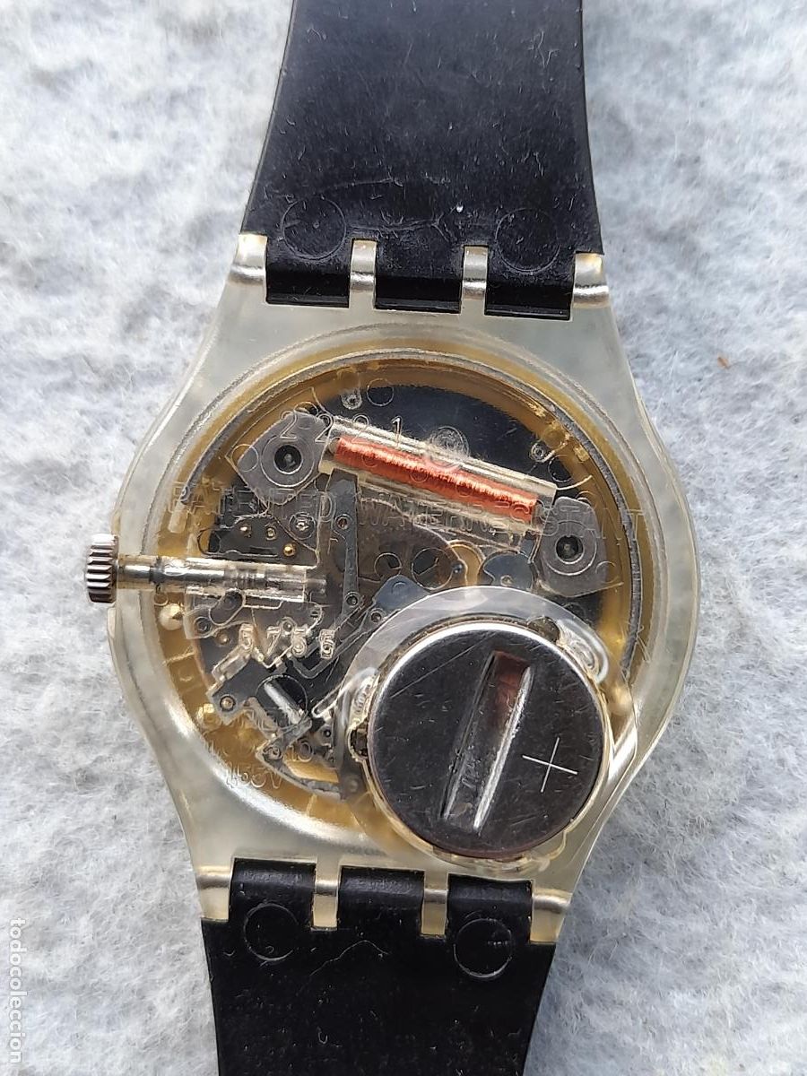 Relojes - Swatch: Reloj Marca Swatch Tipo Esqueleto de Cuarzo. - Foto 4