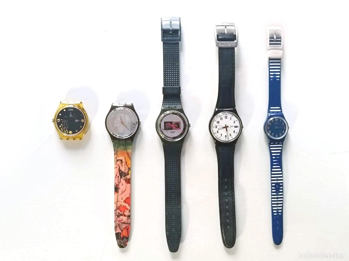 Relojes - Swatch: Lote de 5 relojes Swatch - funcionan - Foto 1