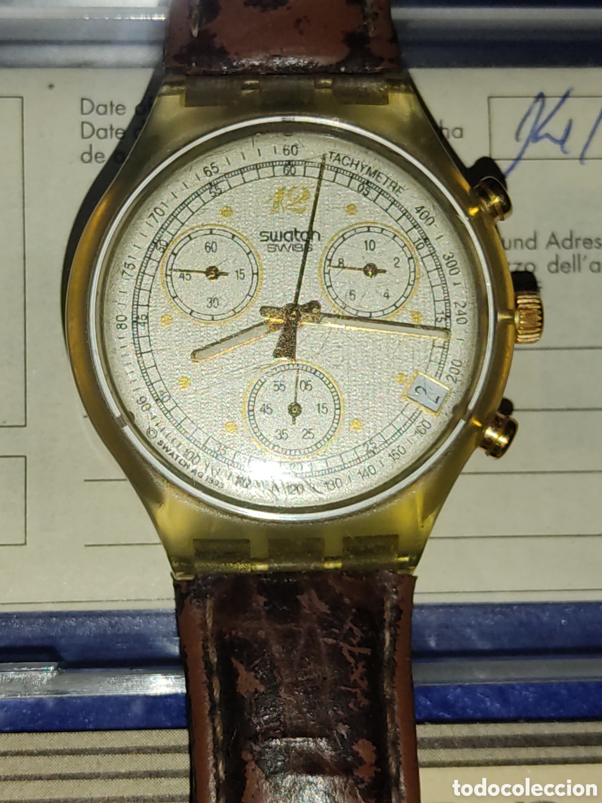 Relojes - Swatch: Reloj cron&oacute;metro Swatch.A&ntilde;o 94. - Foto 2